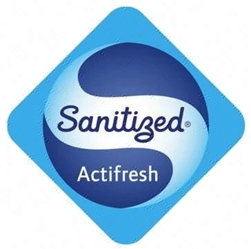 SANITIZED 항균처리 로고